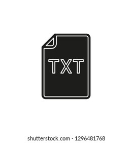 download TXT document icon - vector file format symbol
