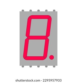 Download the ultimate seven segment display in vector EPS format to add retro charm to your designs
