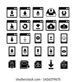 download, update and save icons set