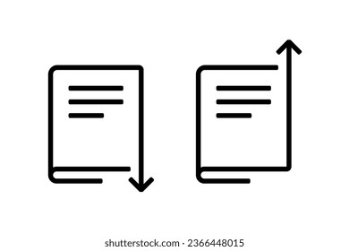 Download upload book. Illustration vector