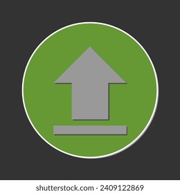 Schaltfläche Herunterladen und Hochladen, Vektorsymbol
