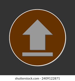 Download and Upload button, vector symbol