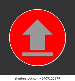 Download and Upload button, vector symbol