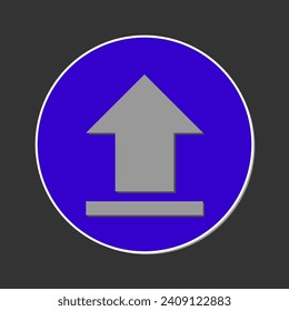 Download and Upload button, vector symbol