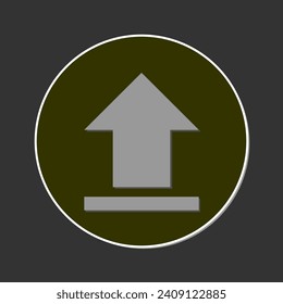 Schaltfläche Herunterladen und Hochladen, Vektorsymbol