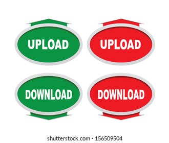 Download and upload buttons