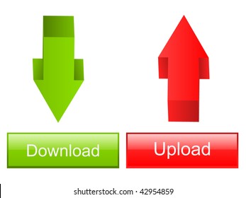 Download upload buttons