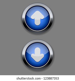 download and upload buttons, eps10