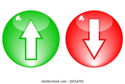 download and upload buttons vector illustration