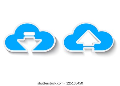 download and upload with cloud.
