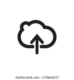 download, upload cloud icon vector illustration