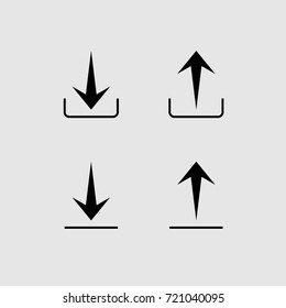 Download and upload design vector icon
