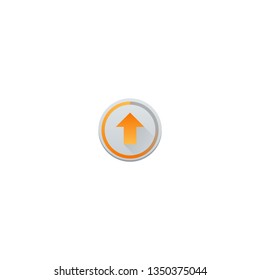 Download, upload file vector icon. Internet downloading, data. UI Button.