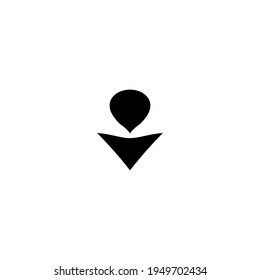  Descargar o cargar un icono plano. Símbolo de fondo de arrastrar y soltar estilo sencillo. botón Adjunto. Elemento de diseño de logotipo. Impresión de camisetas. eps10. Vector para pegatinas.