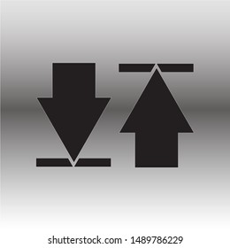 Download and Upload Flat Icons for web browser