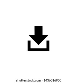 Download and upload icon. Arrow button