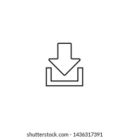 Download and upload icon. Arrow button