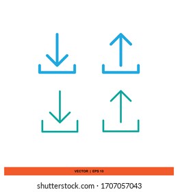 download upload icon design vector illustration 