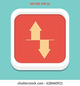 download and upload icon. Up and down arrows