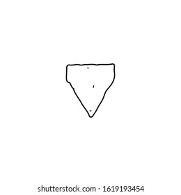 Download or upload icon. Drag and drop symbol. Logo design element