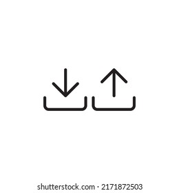 download and upload icon illustration. vector symbol