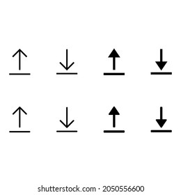 Download and upload icon set
