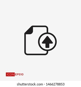 Download and upload icon or symbol, outline cloud sign. Flat style for graphic and web design, logo. EPS10 black pictogram