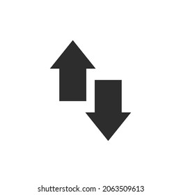 Download upload icon. Vector illustration for graphic design, Web, UI, app.
