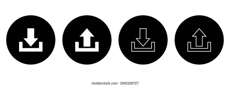 download and upload icon vector sign symbol