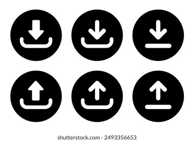 download and upload icon vector. symbol, sign.