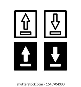 download and upload icon vector template