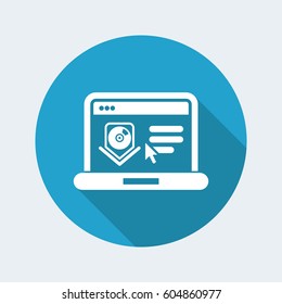 Download or upload page icon