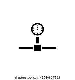 Download Upload-Geschwindigkeit, Internet Test Solid Flat Vector Symbol einzeln auf weißem Hintergrund.