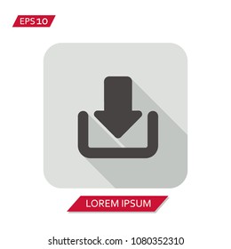 Download upload vector icon