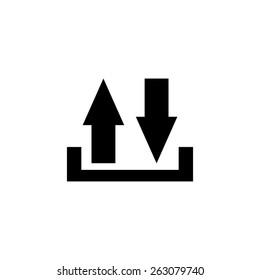 download and upload - vector icon
