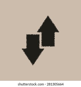 download and upload   - vector icon