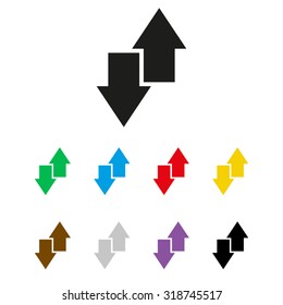 download and upload  - vector icon
