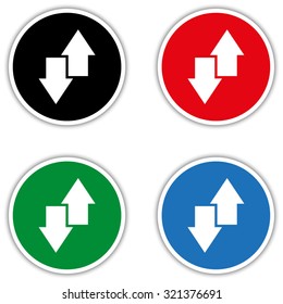 download and upload  - vector icon