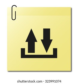 download and upload - vector icon