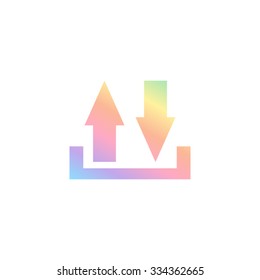 download and upload  - vector icon