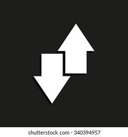 download and upload - vector icon