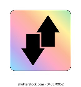 download and upload - vector icon