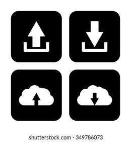 download and upload - vector icon