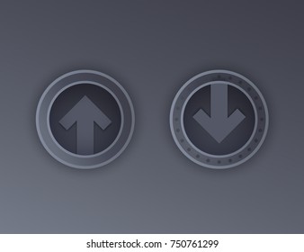 download, upload vector icons