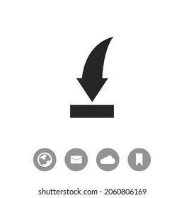 Descargar icono de vector negro simple