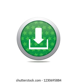 Download vector button, web design element