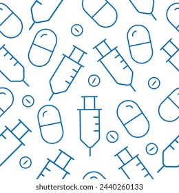 Download vector of Clean medical patterned background for textile, fabric, print, wallpaper, wrapping paper.