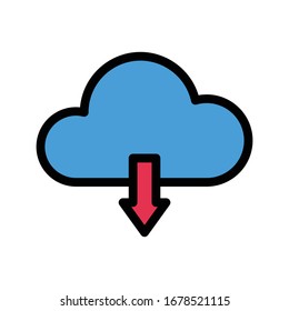 download vector flat color icon 