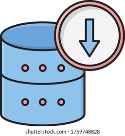 download vector flat color icon 