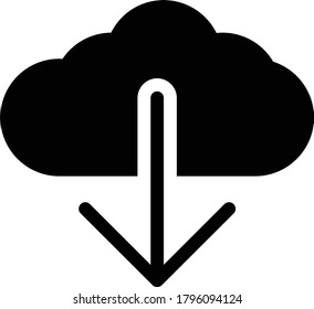 download vector glyph flat icon 